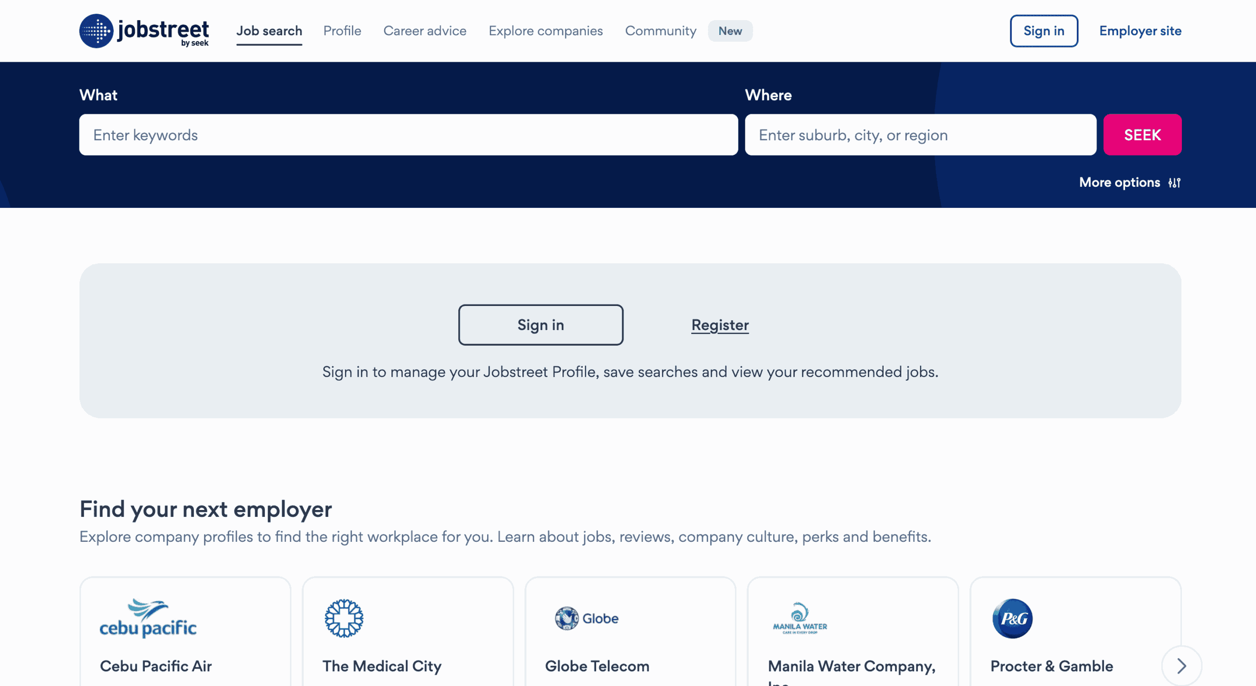 jobstreet公式サイト