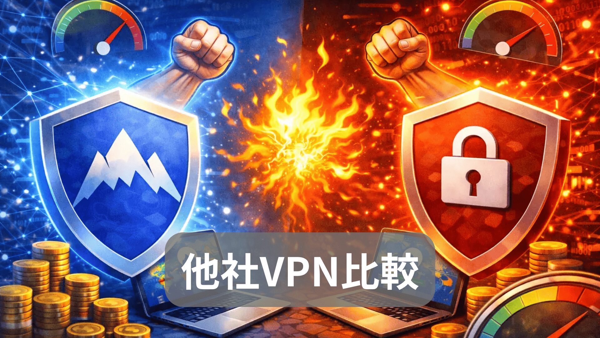 他社VPNとの比較（ExpressVPN / Surfshark / MillenVPNなど）